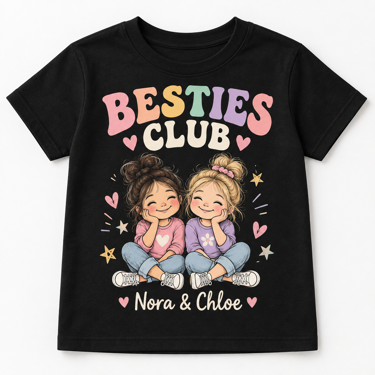 Camiseta Infantil Personalizada para Amigos y Hermanos