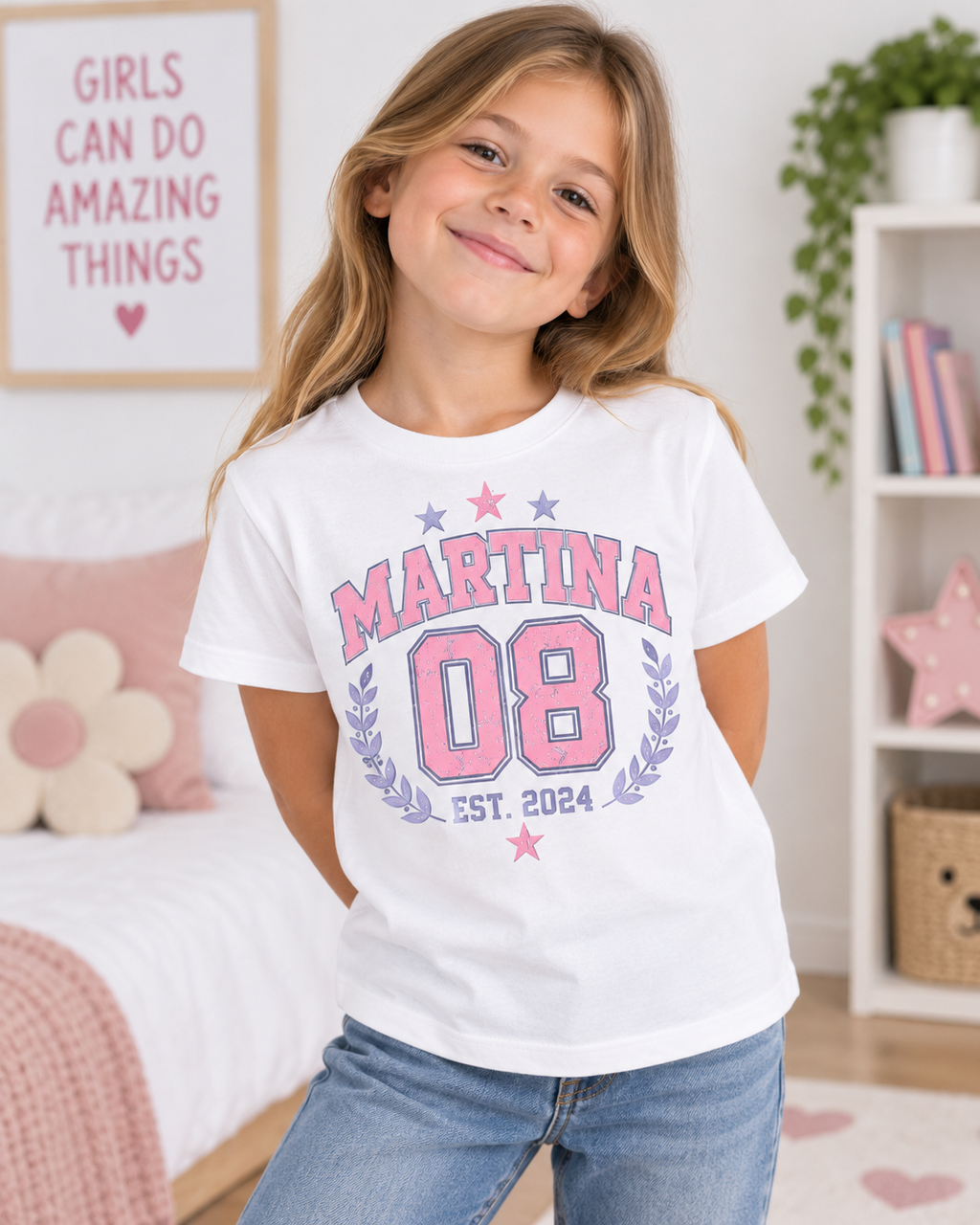 Camiseta Infantil Personalizada con Nombre y Número