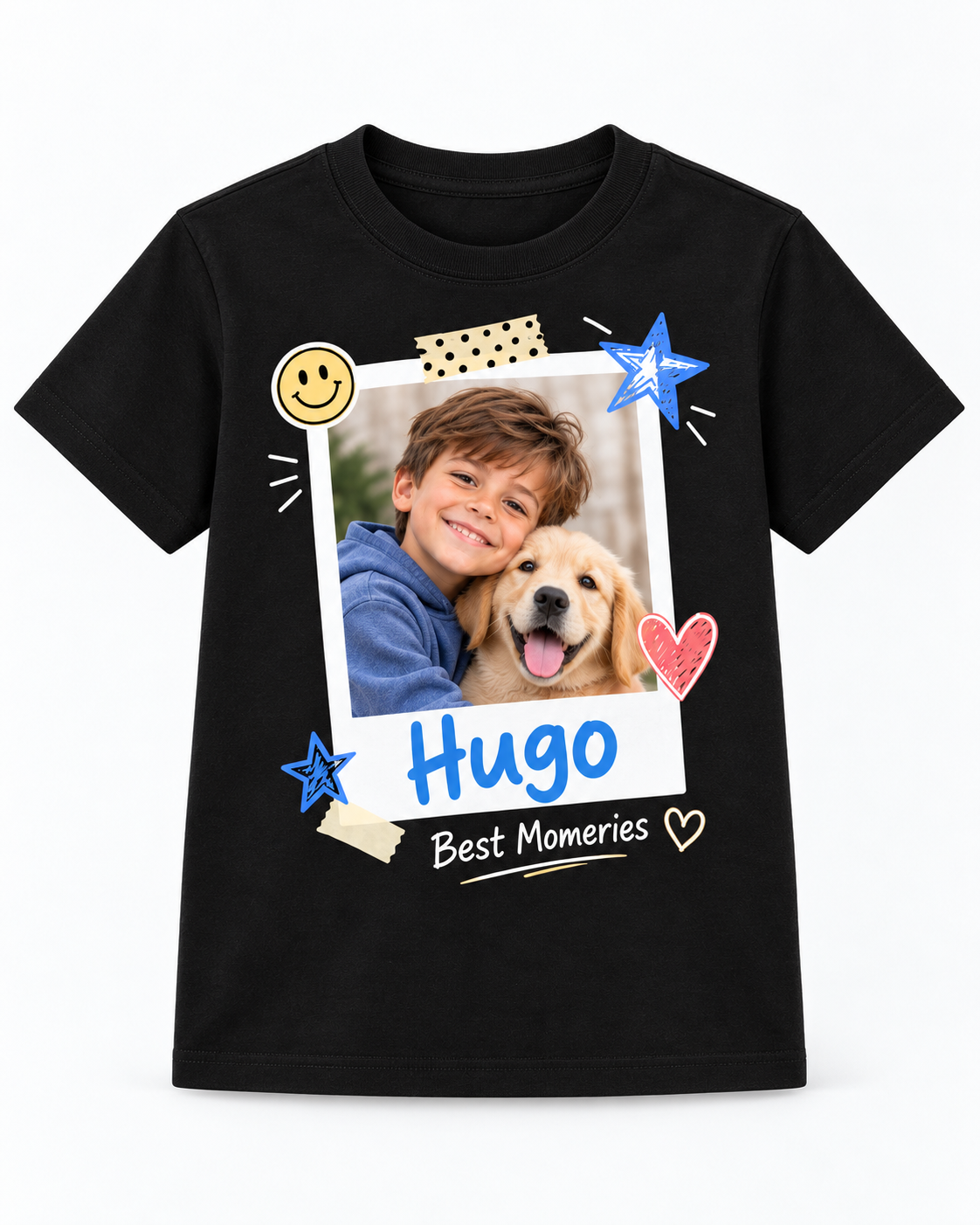 Camiseta Infantil Personalizada con Mascota y Nombre
