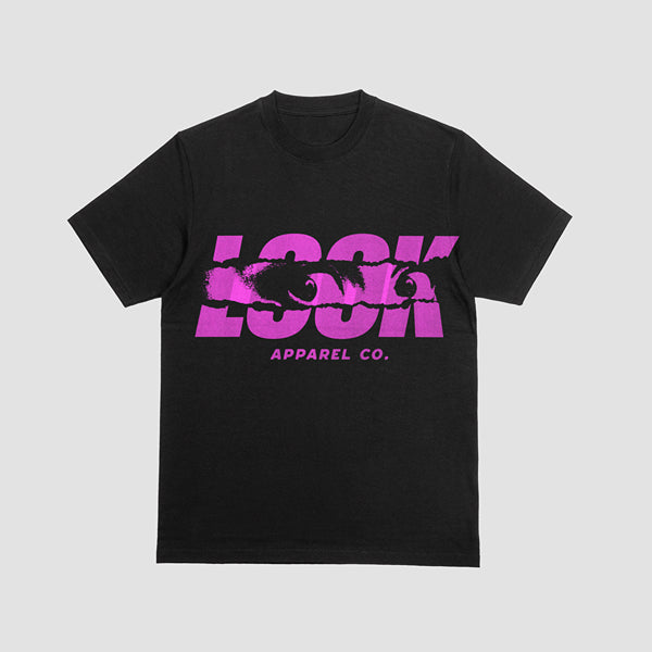 Camiseta unisex LOOK negra – Estilo urbano