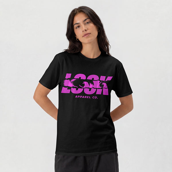Camiseta unisex LOOK negra – Estilo urbano