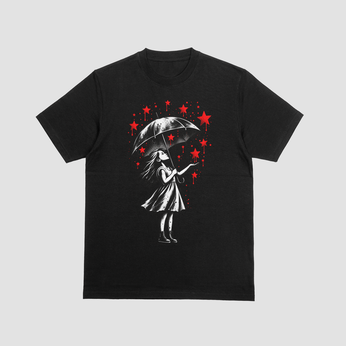 Camiseta Red Stars negra unisex