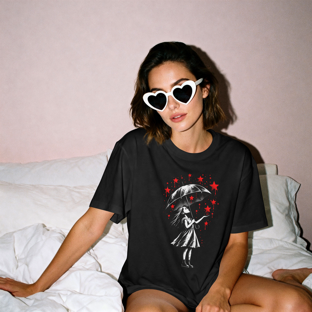 Camiseta Red Stars negra unisex