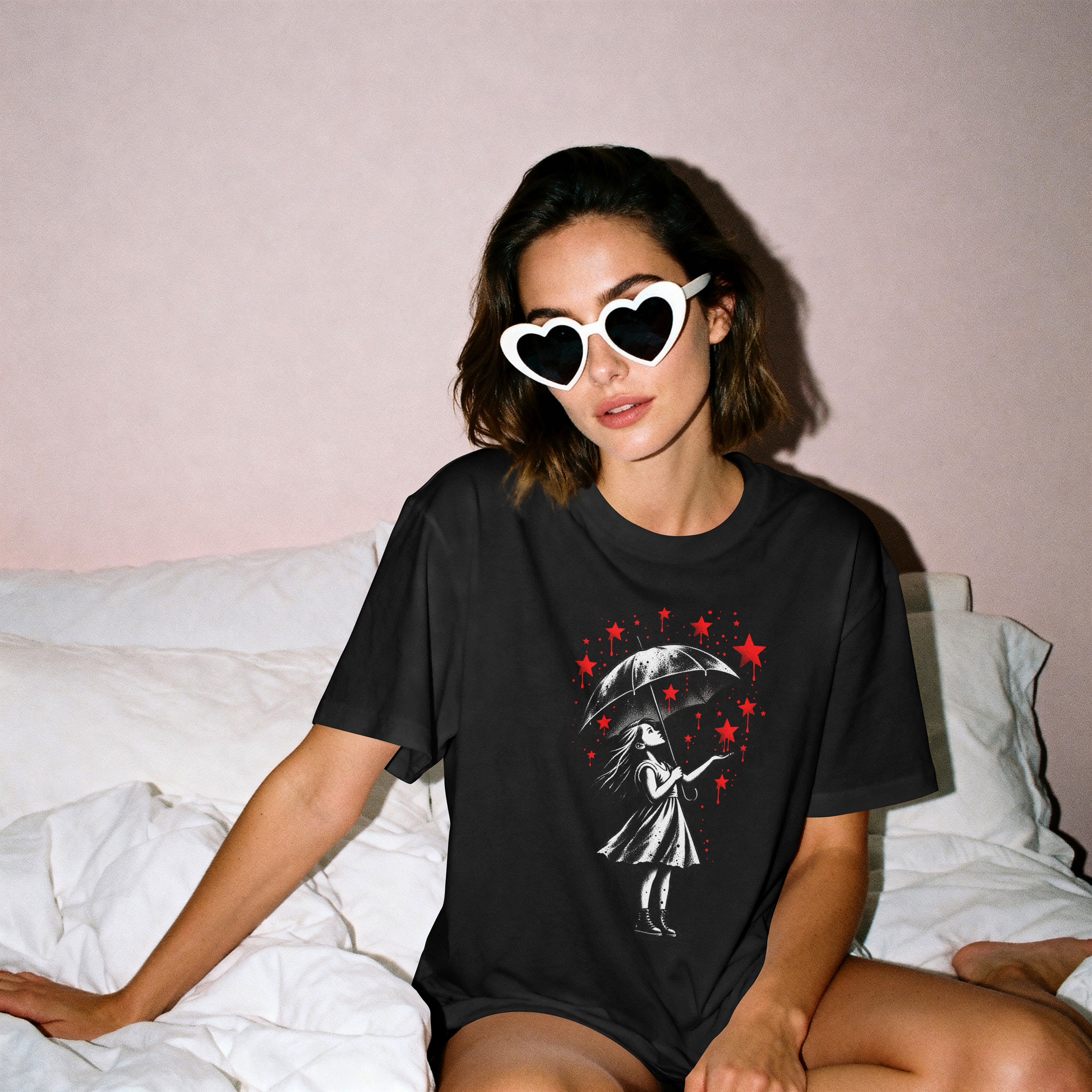 Camiseta Red Stars negra unisex