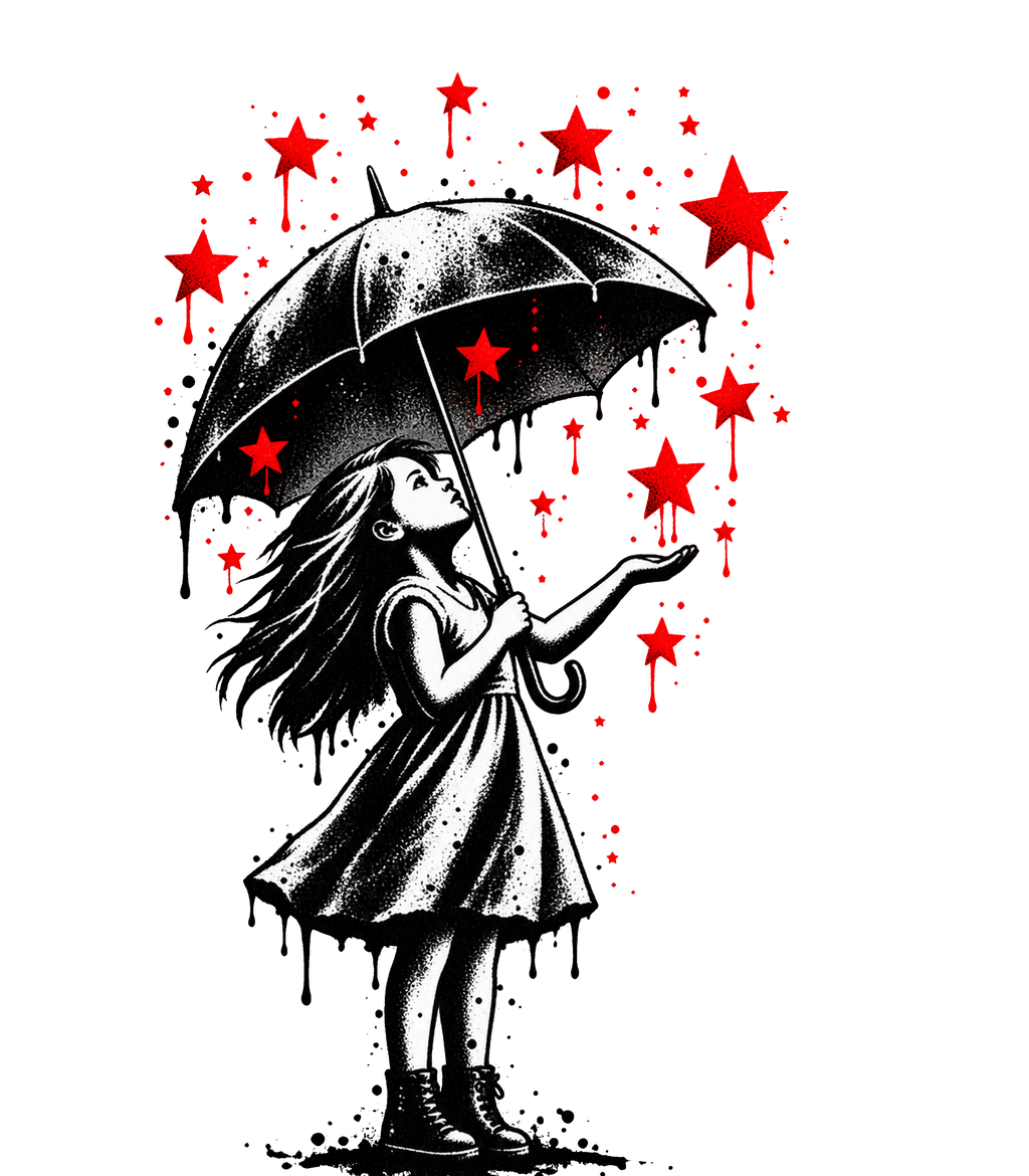 Camiseta Red Stars negra unisex