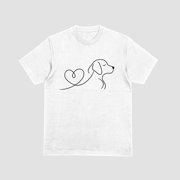 Camiseta Love Dog Line unisex